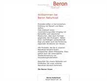 Tablet Screenshot of beron-naturkost.de